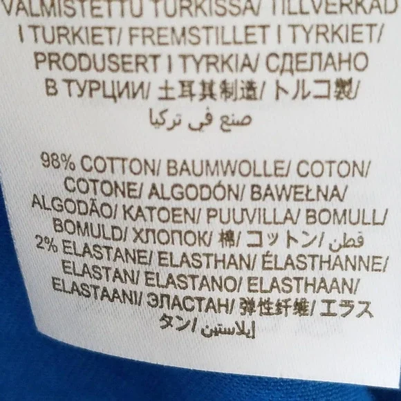 Boden Womens Beaufort Button Fly Pants Cropped Blue Size 4R - Picture 5 of 6